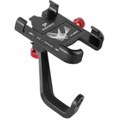 Resim Promend Sjj-297e Dikiz Aynası Modeli Telefon Tutucu Evrensel Alüminyum Alaşımlı Elektrikli Bisiklet Dağı Siyah Siyah 