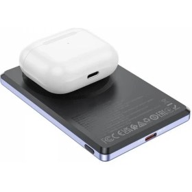 Resim 5000MAH 20W, Kablosuz Şarj Desteği Magsafe ile Uyumlu Güç Bankası Powerbank iPhone ile Uyumlu Şarj Seviyesi LED Gösterli Kompak ve Modern Tasarım BJ50 