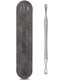 Resim Yifomall Paslanmaz Çelik Çift Uçlu Kulak Temizleme Çubuğu - Kulak Masajı Ve Kir Temizleme Aracı, 1 Adet 