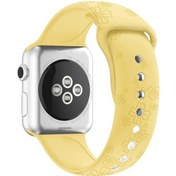 Resim Dört Yapraklı Yonca Kabartmalı Silikon Saat Kordonu iOS Uyumlu Watch Ultra 49mm-watch Ultra 2 49m 45mm / Akıllı Saat Aks. 47279774 