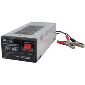 Resim ALPA 12Volt 15Amper Mikroişlemci Kontrollü Akü Şarj Cihazı 