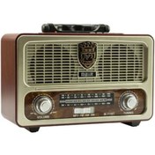 Resim M90 M-111bt Nostaljik Ahşap Retro Fm Radyo Usb Sd Bluetooth Fm 