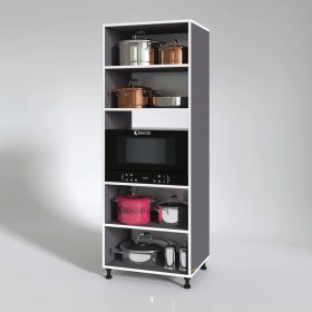 Resim Kenzlife fırın dolabı müzeyyen gri 180*65*50 mutfak XLARGE ayaklı banyo kiler ofis 