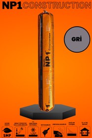 Resim NP1 Polimer Yapıştırıcı Sosis Construction Gri 290 ml 