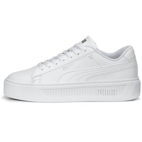 Resim Puma Smash Platform V3 Kadın Beyaz Sneaker 