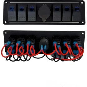 Resim Shuivan Shuıvan Switch Panel 6'lı USB Qc 3.0 Pd Voltmetre Kontrol Paneli 
