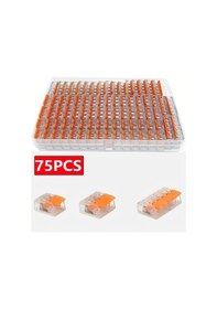 Resim Xuweiwei 221-75pcs 75 Adet Quick-connect Lever Bağlantılı Alev Geciktirici Kablo Konnektörü 