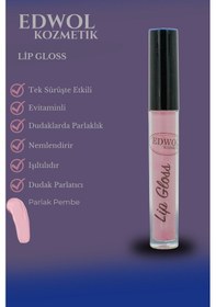 Resim Edwol Make Up Likit Işıldayan Parlak Ruj Pembe 