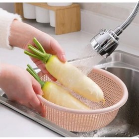 Resim Esnek 2 Fonksiyonlu Oynar Başlıklı Spiral Mutfak Musluk Başlığı 