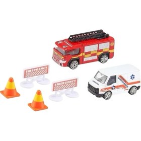 Resim 7535-73612 Ambulance & Fire Truck Oyuncak, Çok Renkli 