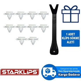 Resim Marşbiyel Kaplama Klips 11562563 GM Chevy Chevrolet Malibu 2008-2012 10 Adet 