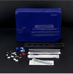 Resim Tianchishop Temiz Mavi Nintendo Wii Konsolu Tamir Kiti Plastik Koruyucu Yedek Kasa Vidalar Braketler 