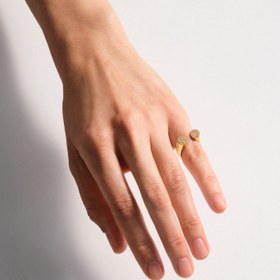 Resim Double Headed Seljuks Diamonds Ring - 7 