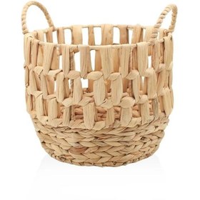 Resim The Mia Hasır Kulplu Sepet 28x29cm SPT0072 