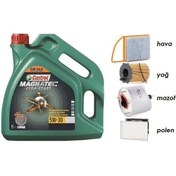 Resim Castrol Magnatec 5W-30 Motor Yağı 4 L + Peugeot 308 1.6 Dizel Euro5 Filtre Seti 