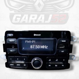 Resim Dacia Duster Uyumlu Orijinal Radyo Teyp (Cd’siz) Yeni Versiyon Beyaz Ekranlı 280218771R 