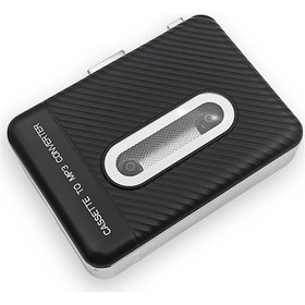 Resim Tongdashop Moda Siyah Mp3 Kaset Çalar Mp3 Kayıt Özellikli Şık Retro Tasarım Müzik Çalar 