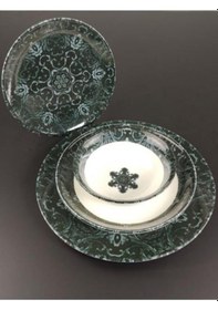 Resim Cooker Dijital Baskılı 24 Parça Porselen Yemek Takımı CKR4021 