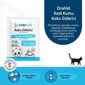 Resim OneVet Kedi Koku Giderici Okyanus Esintisi Kokulu 25 Gr. 15 Adet - 15 X 25 Gr 
