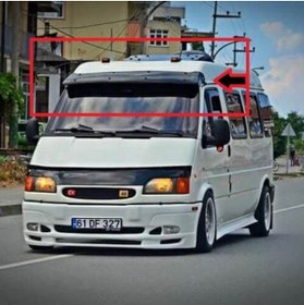 Resim AVCILAR OTO TUNING Uyumlu Transit T12 1992 2001 Arası Cam Üstü Bıyık Şapka Güneşlik 