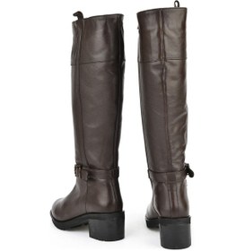 Resim Ziya, Kadın Hakiki Deri Çizme 15319z8006 Kahve 15319z8006 300 Kahve 