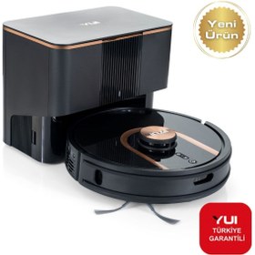 Resim Yui S7 Plus Akıllı Çöp Istasyonlu Robot Vacuum & Mop Süpürge Siyah (YUI TÜRKİYE GARANTİLİ) 