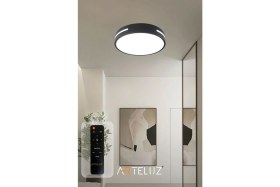 Resim Normadia Şık Yuvarlak Modern Tavan Avizesi 30 Cm, Ev ve Ofis Dekoru Için 