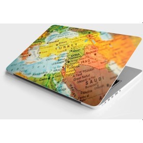 Resim Laptop Sticker Bilgisayar Notebook Pc Kaplama Etiketi Eski Harita 