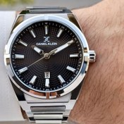 Resim Daniel Klein Kadranı Siyah Kordonu Metalik Renk 2 Yıl Garantili 42 Mm Takvimli Erkek Kol Saati 