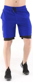 Resim Ghassy Co. Erkek Running Hızlı Kuruma Micropolyester Arka Fermuar Cepli Ve Havlu Halkalı Antrenman Futbol Fitness Kısa Taytlı Şort 