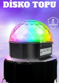 Resim cenk x store Kompakt Tasarımlı, Telefon Kontrollü Disko Topu Işıkları 