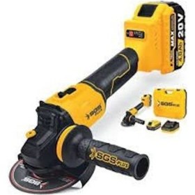 Resim Sgs 5510 Akülü Avuç Taşlama Makinası Kömürsüz Motor 20 Volt 