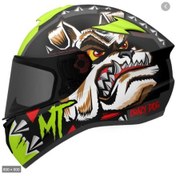 Resim Targo Crazydog V14 Flo Yellow Kask 