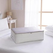 Resim Büyük Boy Gri Çizgili Stuff & Things Baza Altı Hurç 62 X 46 X 22 Cm Ocean Home Textile