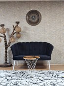 Resim ZAFİR İkili Papatya Çay Seti Koltuk Beyaz Boyalı Sivriltme Ayak, Balkon, Salon, Ofis, Koltuk Takımı 