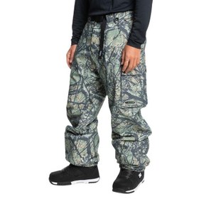 Resim Quiksilver Snow Down Cargo Pt Erkek Siyah Snowboard Pantolonu 