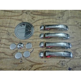 Resim ueskrom Ford Connect 2009-2014 Krom Kapı Kolu- Depo Kapağı-kilit Açma Set Uyumlu 
