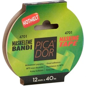 Resim Picador Maskeleme Bandı Askılı Hotmelt 12X40 M 
