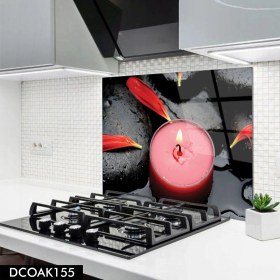 Resim Olinpa Cam Ocak Arkası Koruyucu | Mum Model 