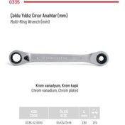 Resim İzeltaş İzeltaş Çoklu Yıldız Cırcır Anahtar 10-13-17-19 Mm 0335 02 0010 