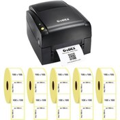 Resim Godex Ez120 Termal Transfer Masaüstü Barkod Yazıcı + 5 Rulo 100X Godex