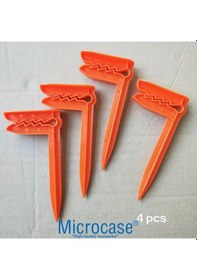 Resim Microcase Dış Mekan Plaj Havlusu Çarşaf Vb Şeyler İçin Sabitleyici Kıskaçlı Aparat - Al5304 8 Adet Turuncu 