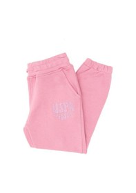 Resim U.S. Polo Assn. Kız Çocuk Pembe Simli Baskı Detaylı Jogger Eşofman Altı 50316849-VR167 