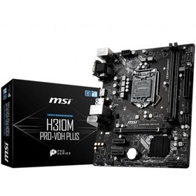 Resim Msı Intel H310M Provdh Plus Ddr4 2666 Dvı/Vga/Hdmı Glan 1151P Matx (89. Nesil) 