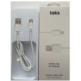 Resim TAKS 5dk33b1 Micro Usb Kablosu T Beyaz 