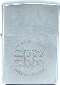 Resim Zippo American Classic Reflection Dizayn Çakmak Gri 