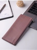 Resim Qnex Doğal Deri Kılıf Cüzdan, Portföy 141362449 Pembe 