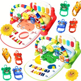 Resim Bebek Müzik Oyun Odası - Piyano İçeren Etkileşimli Bebek Aktivite Salonu, Montaj Gereklidir, 0-3 Yaş Çocuklar için Eğitici oyuncak Merkezi (Rastgele Renklerde Ek Parça Dahil Değildir) 