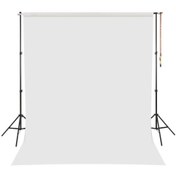 Resim fdox Beyaz Fon Perde 200x250cm AYAKLI MAKARA ZİNCİRLİ ürün çekimi,vesikalık,white screen 