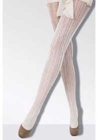 Resim Daymod Kadın Marry Micro File Desenli Külotlu Çorap Şarap 